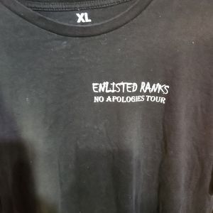 Enlisted ranks military t shirt,smoke free home